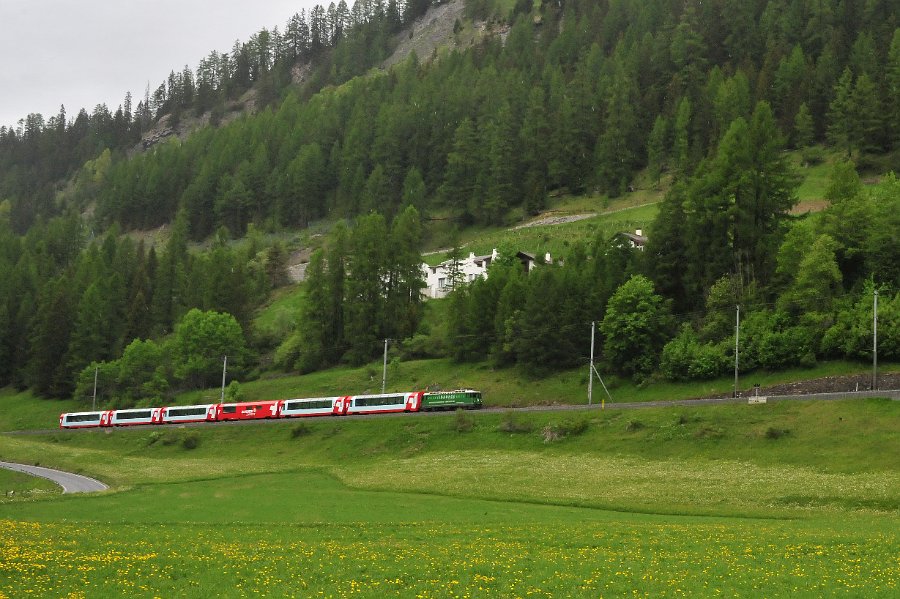 RhB Glacier Express, Allegra Triebwagen und andere (17)